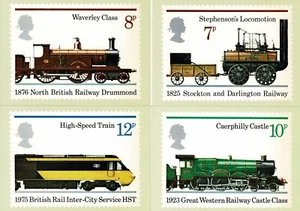 PHQ 12 (4) 150 Aniversario de Ferrocarriles Públicos. Sin usar/como nuevo. - Imagen 1 de 1