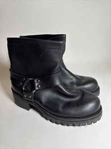 Durango Holzfäller Harness Stiefel schwarz Größe 10,5 EE zum Überziehen 9 Zoll hoch - Bild 1 von 10