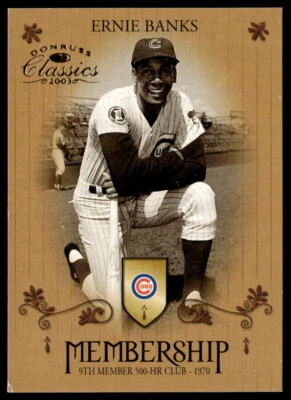 2003 Donruss Classics #M8 Ernie Banks 805/2000   Baseball Cubs - Image 1 of 2