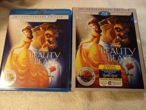 Beauty and the Beast (Blu-ray/DVD, 2016, 25TH ANN.) WITH SLIPCOVER **GEM MINT** - Imagen 1 de 4