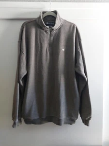 Big Dogs Men's Vintage 1/4 Sweatshirt XL Gray Fleece Logo Embroidered 90s - Picture 1 of 7