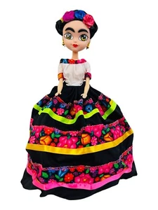 Bambola centrotavola stile Frida Kahlo - decorazione festa messicana fatta a mano - Foto 1 di 30