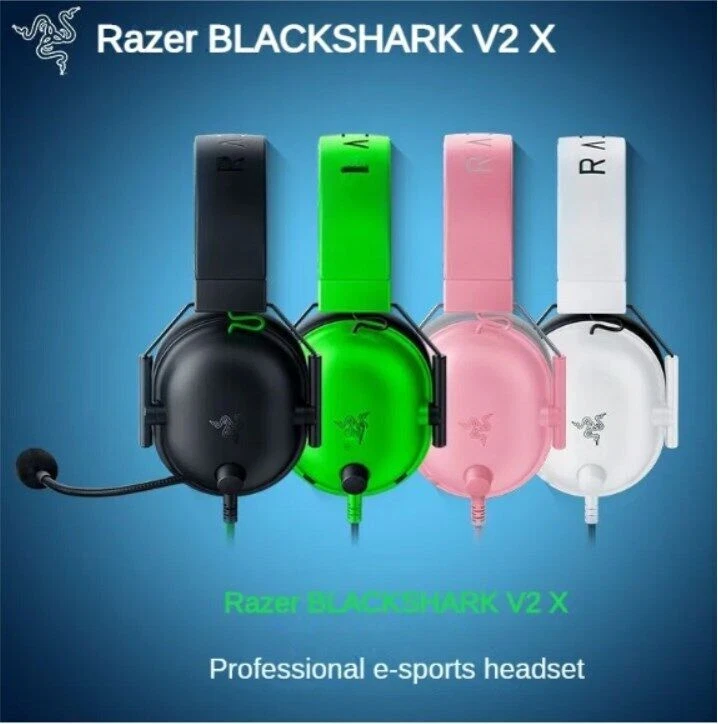 NEW! Razer BlackShark V2X Whirlwind Shark v2x Gaming Earphones Earbuds - Image 1 of 4