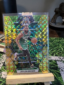 2022-23 Panini Mosaic REACTIVE YELLOW #9 Jaylen Brown Boston Celtics