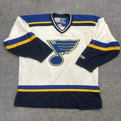 Vintage 90s St. Louis Blues NHL Hockey Jersey Adult Size XL CCM - Image 1 of 4