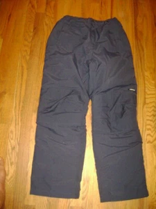 LAND'S END BOYS GIRLS WINTER WARM SKI SNOW SQUALL PANTS Size 20 NAVY BLUE CUTE - Picture 1 of 8
