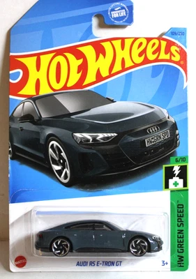 Audi RS E-Tron GT #109/250 gris oscuro Hot Wheels 2023 HW verde velocidad 6/10 - nuevo Foto 1 de 2