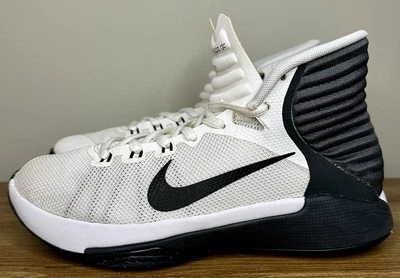 Zapatillas Nike Prime Hype blancas negras con cordones para mujer talla 6 zapatos para cancha de baloncesto Foto 1 de 4