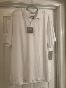 PGA Tour Poloshirt Golf Air Flux hellweiß kurzarm atmungsaktiv XL neu mit Etikett - Bild 1 von 9