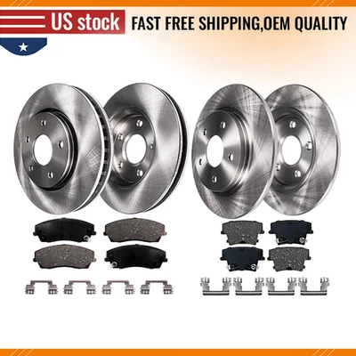 Rotores delanteros y traseros de 12,60"" + pastillas de freno para Dodge Charger Challenger Magnum 300 Foto 1 de 4