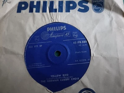 The Norman Luboff Choir: Yellow Bird/Bamboo - Tamboo 1958 7" 1st UK Press PB 888 - Image 1 of 2
