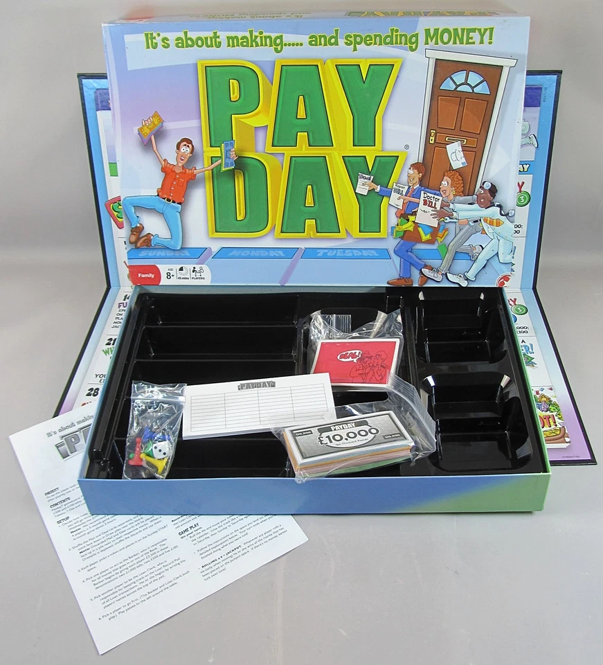 Payday  Board Game Winning Moves Hasbro Financial Family 2015 Complete 8+ - Image 1 of 4