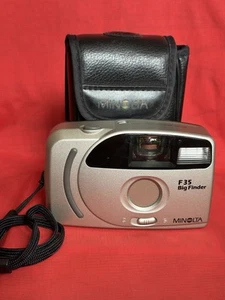 Minolta F35 Big Finder 35mm Film Point & Shoot Camera Tesetd & Working - Picture 1 of 9