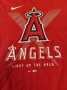 Camiseta Nike Los Angeles Angels XL para hombre Light Up The Halo MLB roja nueva con etiquetas - Imagen 1 de 7