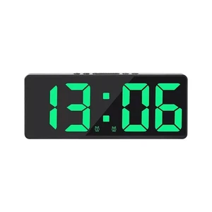 Bedside Digital Clock LED Display Desk Table Time Temperature Alarm Modern New - Picture 1 of 11