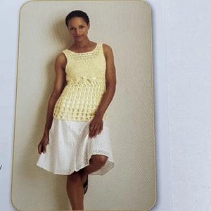 Tank Top Crochet Pattern Cards Pages - Picture 1 of 3