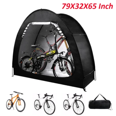Bike Tent Storage Shed 210D Waterproof Oxford Fabric Outdoor Tent for 1-4 Bikes - Image 1 of 4
