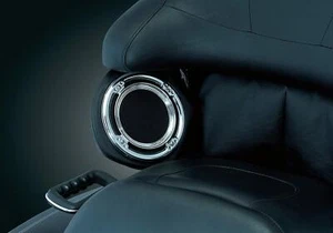 Kuryakyn (3792) Rear Speaker Accents For Harley-Davidson Chrome - Picture 1 of 1