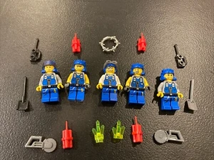 Lego Power Miners Minifigures Tools Rex Duke Brains 8709 8963 8964 Mine Lot 4 - Picture 1 of 3
