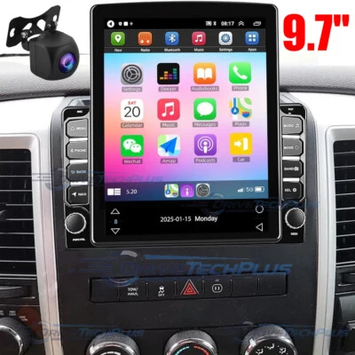 9.7" Android 13 Car Stereo Radio CarPlay For 2009-2012 Dodge RAM 1500 2500 3500 — 第 1/4 张图片