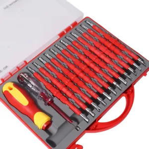 26 in 1 Insulated Screwdriver Set Magnetic Tips Electrician Slotted Phillips - Picture 1 of 9