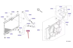 NISSAN JUKE F15 Lower Engine Radiator Hose 21503BV80A NEW GENUINE - Picture 1 of 2