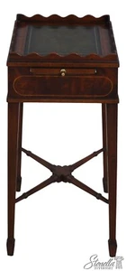 L65398EC: MAITLAND SMITH Leather Top Mahogany Stand - Picture 1 of 12