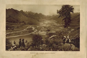 Rizieres de Vallée-Haut-Tonkin-Cliché Agence Economique Indochine - Imagen 1 de 1