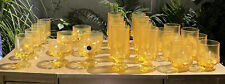 Tiffin Franciscan Madeira Cornsilk Yellow Water Tea Wine Glasses Set Of 24!