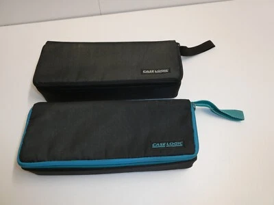 2 VTG Case Logic Cassette Tape Carrying Cases 15 Capacity Each Storage Black - Image 1 of 4