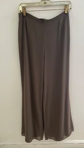 BNWT Joseph Ribkoff UK 10 Front Zip Wide Leg Flare Lined Jersey Trousers - Picture 1 of 7