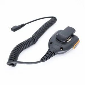 K Type 2 Pin PTT Remote Mic ABS Handheld Speaker Microphone For Baofeng/Kenwood - Zdjęcie 1 z 5
