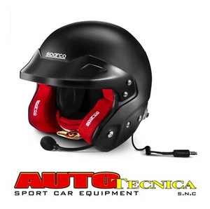 CASCO SPARCO JET RJ-i TAGLIA M ATTACCHI HANS e INTERFONO SNELL 2020 RALLY NUOVO - Picture 1 of 4