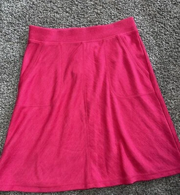 Talbot's вязаная юбка смелый цветной шокирующий ярко розовый эластичной XS карманы новый с Ярлыками милый - Изображение 1 из 4