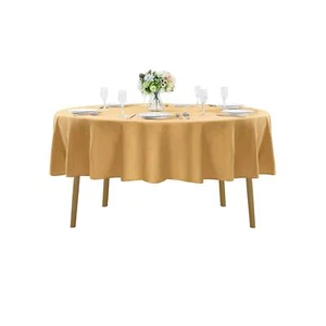 90 inch Round Tablecloth Washable Polyester Table Cloth Decorative Table Cove... - Picture 1 of 7