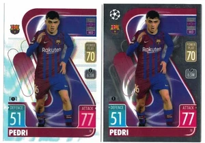 Topps Match Attax Chrome 2021 2022 Barcelona Pedri #78 base + Refractor - Zdjęcie 1 z 2