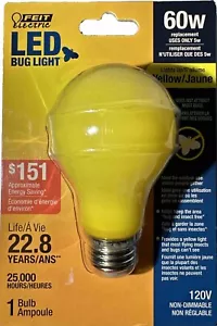 Feit Electric LED Non-Dimmable Bug Light Yellow 60W (L) - Picture 1 of 2