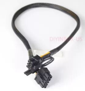 10pin to 6+2pin Power Adapter Cable for HP Proliant DL380 G8 G9 GPU Cable 50CM - Picture 1 of 7