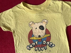 Child’s Size 7 Vintage 1987 Surf Dogs Club by Hobie Single Stitch T-Shirt - Picture 1 of 9