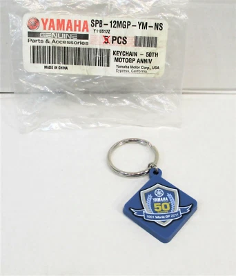Genuine Yamaha 50th Anniversary World GP Keychain Key Chain Key Fob Rare NOS - Image 1 of 4
