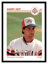 1991 Line Drive AAA #635 DANNY HEEP Vancouver Canadians