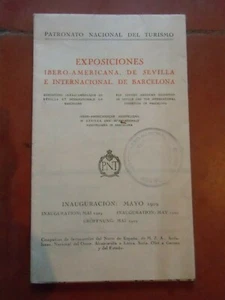 Folleto, Plano Seville - Barcelona Exposición Ibero-Americana 1929 - Imagen 1 de 4