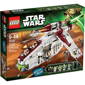 LEGO Star Wars: Republic Gunship 75021 Retired Hard to Find Building Set New!!!