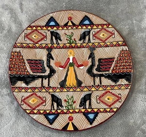 Ciriaco Piras For Bottega D’ Arte Dorgali Nuoro, Stylish Plate W/Representation - Picture 1 of 15