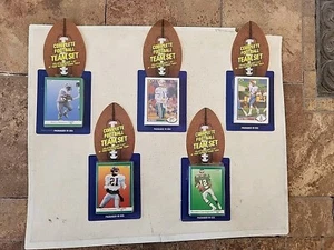 Lot of (5) Diff 1991 Upper Deck/Fleer Football Factory Sealed Team Sets w Stars - Picture 1 of 6