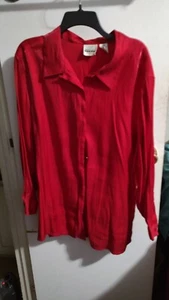 TR BENTLEY Top donna 18 W manica lunga rosso - Foto 1 di 3