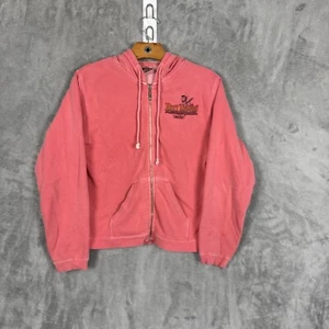 2007 Comfort Colors Poppy Mountain Bluegrass Festival Women’s Full Zip Hoodie Sm - Picture 1 of 8