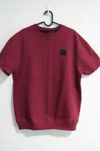 Under Armour Project Rock Short Sleeve Fleece Crewneck Maroon New Without Tags - Picture 1 of 7