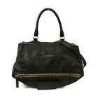 GIVENCHY GHW Pandora 2way Shoulder Bag Handbag Leather Black