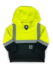 Buffalo Outdoors® Workwear Kid's Hi Vis Reflective Safety Hoodie - Picture 1 of 10